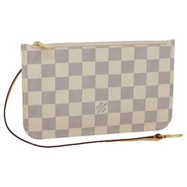 Louis Vuitton-Bolsa LOUIS VUITTON Damier Azur Neverfull PM LV Auth 34559-Outro