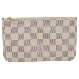Louis Vuitton-Bolsa LOUIS VUITTON Damier Azur Neverfull PM LV Auth 34559-Outro