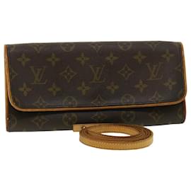 Louis Vuitton-LOUIS VUITTON Monogram Pochette Twin GM Shoulder Bag M51852 LV Auth am3387-Monogram
