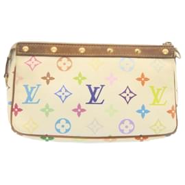 Louis Vuitton-Estuche para accesorios de bolsillo con monograma multicolor de LOUIS VUITTON Blanco M92649 34521-Blanco