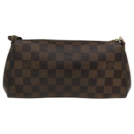 Louis Vuitton-LOUIS VUITTON Damier Ebene Eva 2Way Shoulder Hand Pouch N55213 LV Auth yk4352a-Other