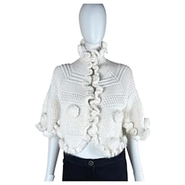 Chanel-Cardigan baroque de piste-Écru