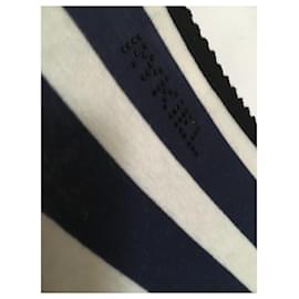 Sonia Rykiel-Tee shirt marinière Rykiel-Bleu Marine