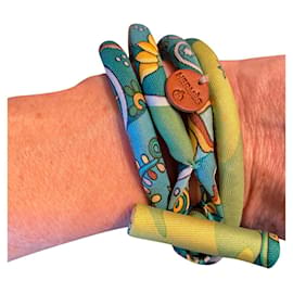 Hermès pulsera y collar. Hermes Verde