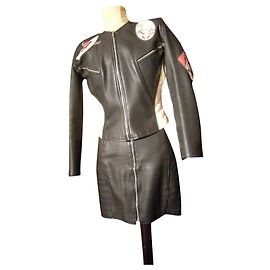 Autre Marque Ensemble tailleur Tramway Vintage 90 Noir Blanc