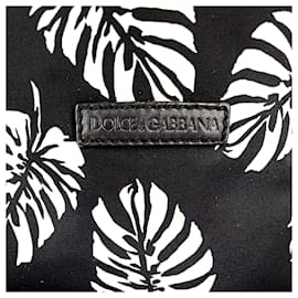 Dolce & Gabbana-Black and White Nylon Backpack-Multiple colors