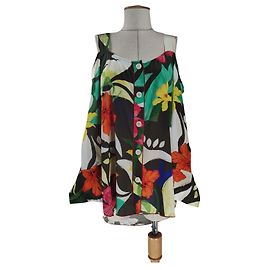 Camicia Tommy Hilfiger in seta multicolore XL Multicolore