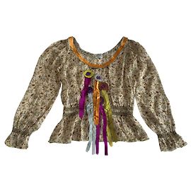 Camicetta di seta floreale Philosophy Di Alberta Ferretti Multicolore