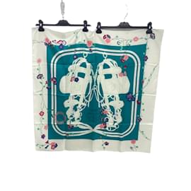 Hermès-HERMES  Scarves T.  silk-Blue