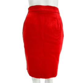 Yves Saint Laurent skirts T.FR 38 Wool Red