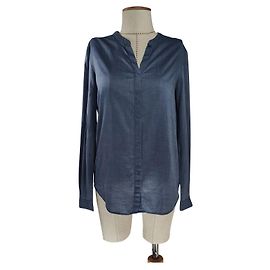 Top Hugo Boss azul de algodón y lyocell Azul