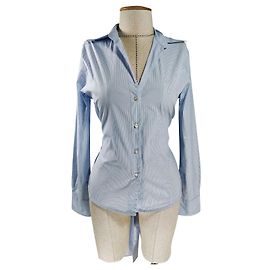 Camisa Aigner de rayas azules Azul
