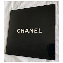 Chanel-Lenços de seda-Marrom,Branco,Azul