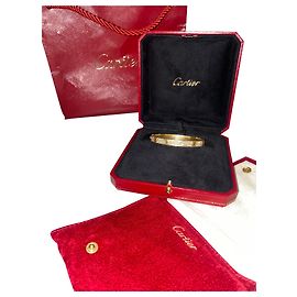 Full pavé cartier large taille 16 Jaune