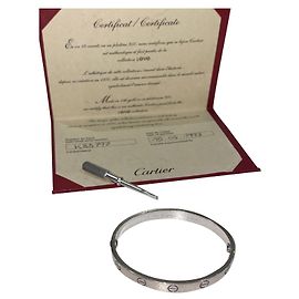 amo cartier ouro branco Branco