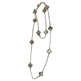 Van Cleef & Arpels Alhambra long necklace 11 yellow gold patterns Yellow