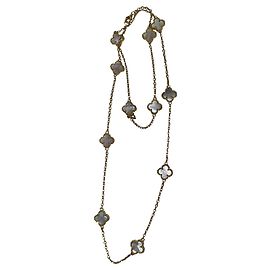 Van Cleef & Arpels Collana lunga Alhambra 11 modelli in oro giallo Giallo