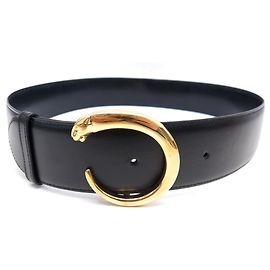 CINTO CARTIER FIVELA PANTERA L5000118 T 84 CINTO DE COURO PRETO CM Preto