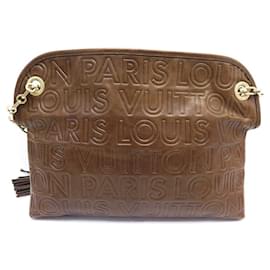 Louis Vuitton-LOUIS VUITTON PARIS SOFT WHISPERS LEATHER MARC JACOBS HANDBAG 2008 BAGS-Caramel