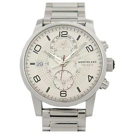 RELÓGIO CRONÓGRAFO MONTBLANC TIMEWALKER TWINFLY 109133/7261 43mm relógio Prata