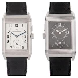 Jaeger Lecoultre-JAEGER LECOULTRE REVERSO DUO FACE NIGHT DAY WATCH 272.8.54 mechanical-Silvery