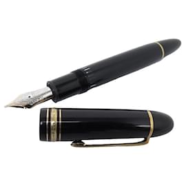 Montblanc-CANETA DE PENA MEISTERSTUCK MONTBLANC 149 DORE MB115383 UMA CANETA DE PISTÃO-Preto