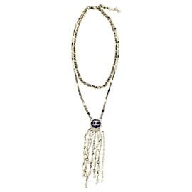 Chanel-Necklaces-White,Blue,Golden