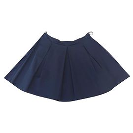 Minissaia Miu Miu em algodão azul marinho Azul marinho