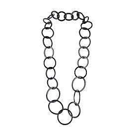 Miu Miu Loop-Halskette Schwarz