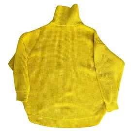 Suéter oversized de tricô pesado Givenchy amarelo Amarelo