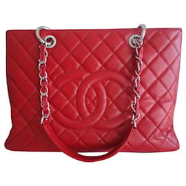 Chanel-Chanel red GST bag-Red