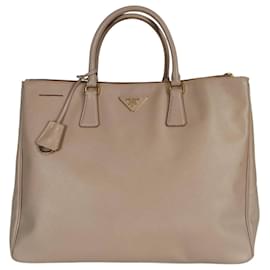 Prada-Prada Galleria Extra Large handbag in pink Saffiano-Pink