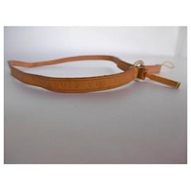 Louis Vuitton-***Louis Vuitton Leather Phone Accessory Strap-Brown