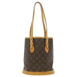 Louis Vuitton-LOUIS VUITTON Monogram Bucket PM Shoulder Bag M42238 LV Auth 38252-Other