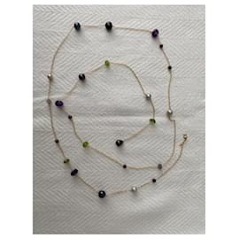 Autre Marque-Long necklace-Multiple colors