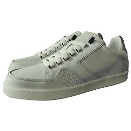 Tênis Kenzo de couro branco e prata Prata Branco