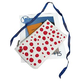 Pochete Louis Vuitton Kusama neverfull Branco Vermelho
