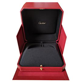 Cartier-Brazalete Love Juc caja forrada y bolsa de papel-Roja