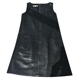Michael Kors-Leather dress Michael Kors 1 catwalk line-Black