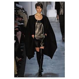 Michael Kors-Leather dress Michael Kors 1 catwalk line-Black