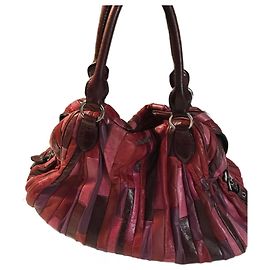 Bolsa Miu Miu de couro fúcsia e berinjela Rosa