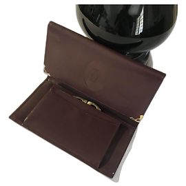 Cartier Cryptic leather wallet dark red Dark red
