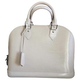 Louis Vuitton Handbag White Epi Leather White