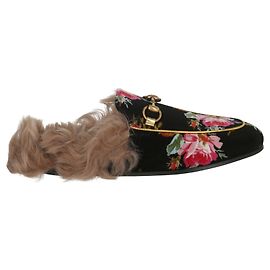 Ciabatte Gucci Princetown con stampa floreale Multicolore