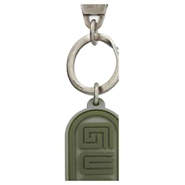 Gucci-Gucci Logo Rubber Keychain-Metallic