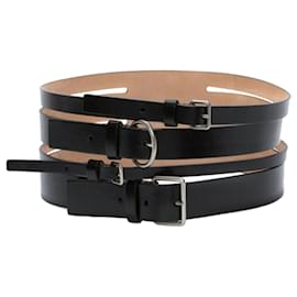 Alexander Mcqueen-Alexander McQueen Multi-Strap Belt-Black