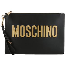 Bracelet à imprimé logo Moschino Noir