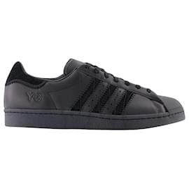 Y3-Superstar Sneakers - Y-3 - Leather - Black-Black