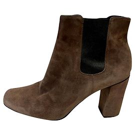 Botines Chelsea topo de Saint Laurent Gris pardo
