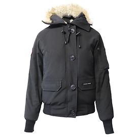Canada Goose Chilliwack Bomber Jacket in Black Polyester Black